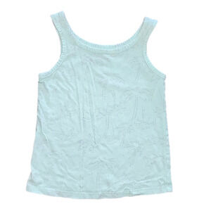 ARIZONA JEAN CO Aqua Palm Tree Pattern Tank Top